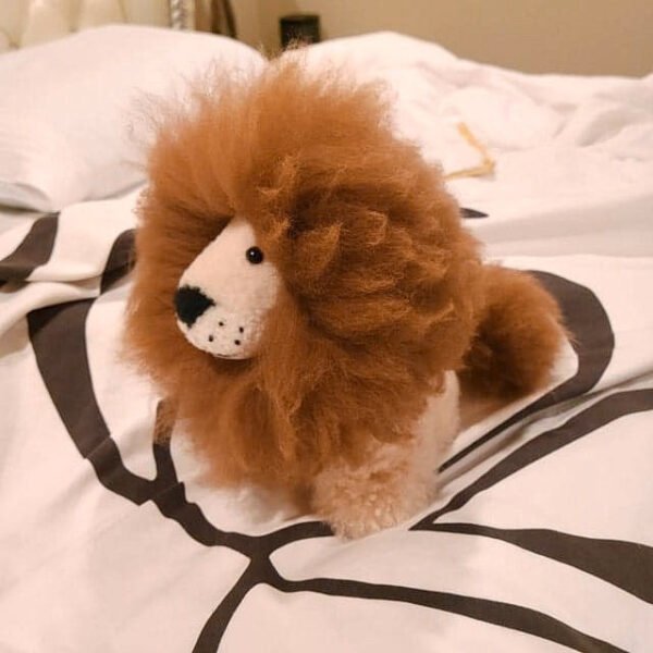 Adornos de peluche de alpaca